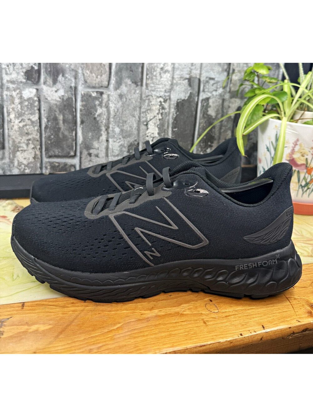 New Balance Fresh Foam X 880v12 Black Magnet Solid Low Top Lace-Up Men's Sneaker